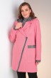 Пальто 6037 розовый VIOLA STYLE