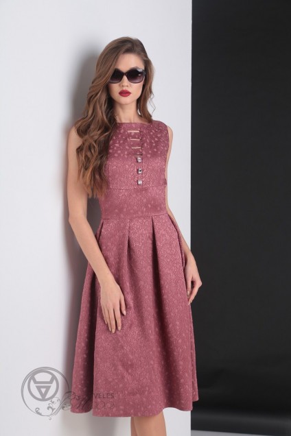 Платье 807 розовый VIOLA STYLE