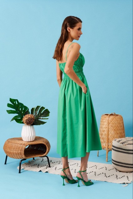 Платье-сарафан 9340 зеленый VIZANTI