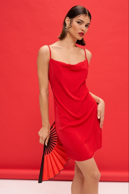 Платье 9390 красный VIZANTI