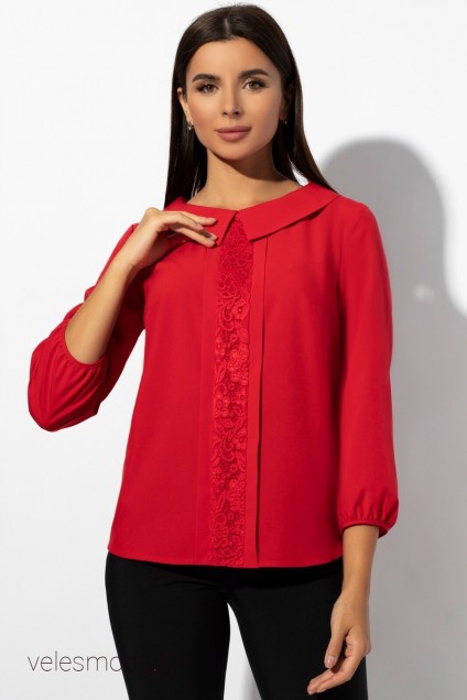 Блузка 628 красный VIZAVI TEKSTIL