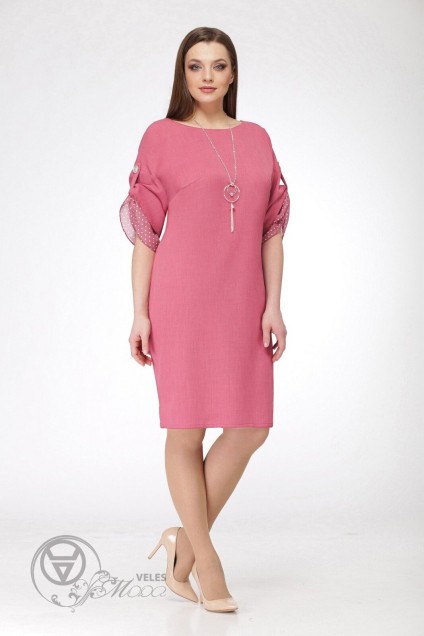 Платье 1037 розовый VOLNA