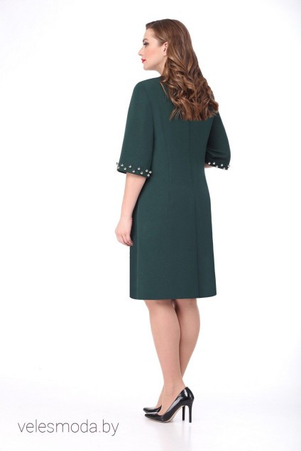 Платье 1126 темно-зеленый VOLNA