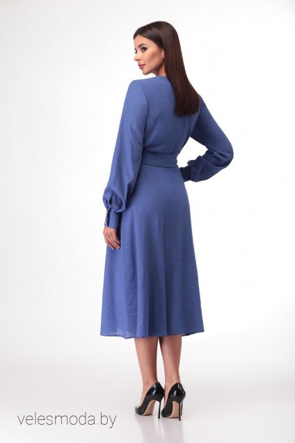 Платье 1128 сиренево-голубой VOLNA