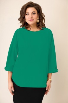 Блузка 1216 ярко-зеленый VOLNA
