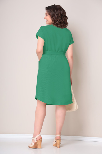 Платье 1246 зеленый VOLNA