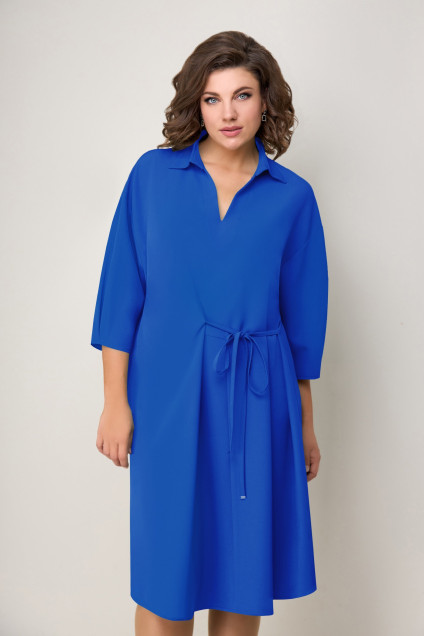 Платье 1256 васильково-синий VOLNA