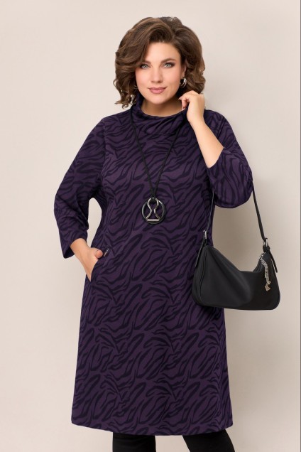 Платье 1308 темно-фиолетовый VOLNA