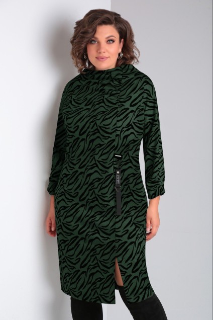 Платье 1315 изумрудно-зеленый VOLNA