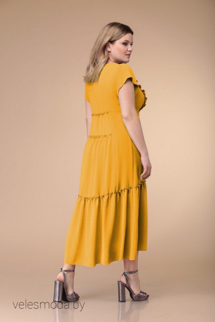 Платье 1188-3 желтый VeritaModa