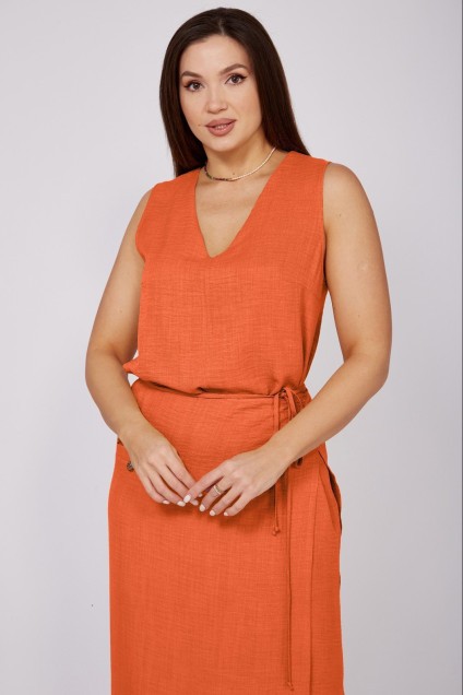 Платье 2295 оранжевый VeritaModa