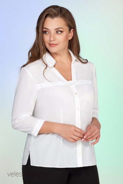 Блузка 106-2 белый Vitol Fashion