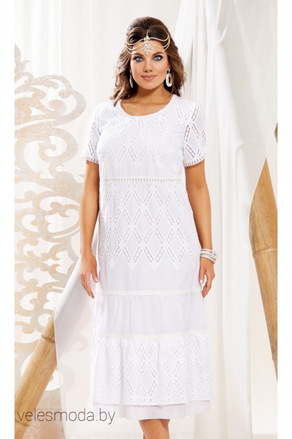 Платье 10953 белый Vittoria Queen