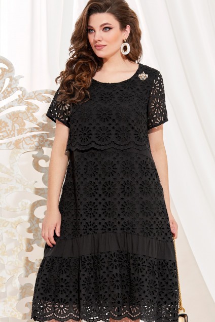 Платье 12233-1 черный  Vittoria Queen