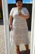 Платье 14093 яично-белый Vittoria Queen