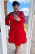 Платье 14713 красный Vittoria Queen