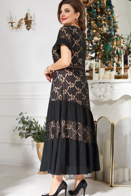 Платье 15803 черный Vittoria Queen