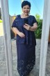 Костюм с платьем 16243-1 темно-синий Vittoria Queen
