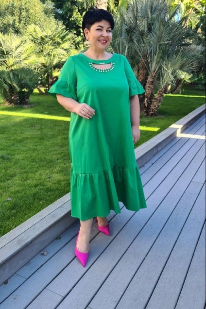 Платье 17933-1 зеленый Vittoria Queen