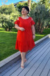 Платье 18003 морковно-красный Vittoria Queen