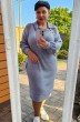 *Платье 20063 серо-голубой Vittoria Queen