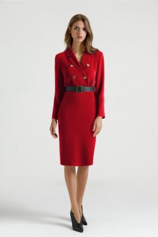 Платье 319-1 красный Vladini