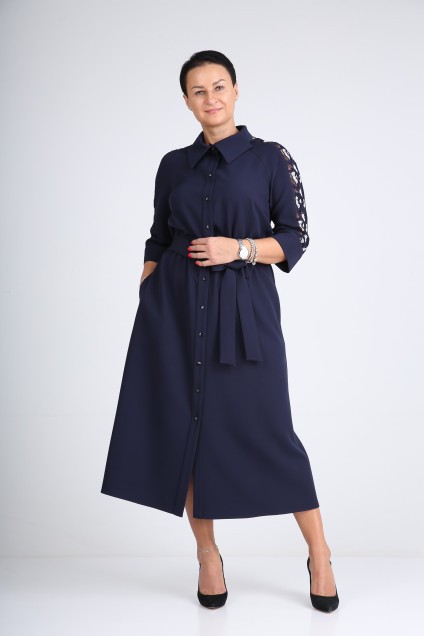 Платье 405-01 синий Zigzag Style