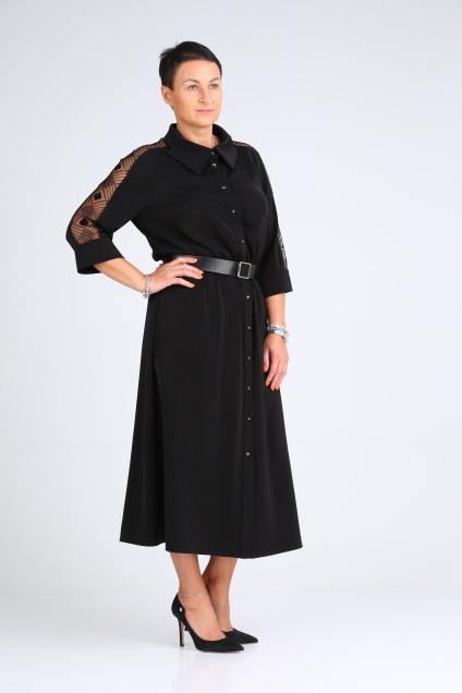 Платье 405 черный Zigzag Style