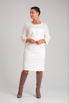 Платье 489 белый Zigzag Style