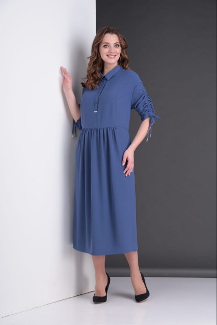 Платье 525 голубой Zigzag Style