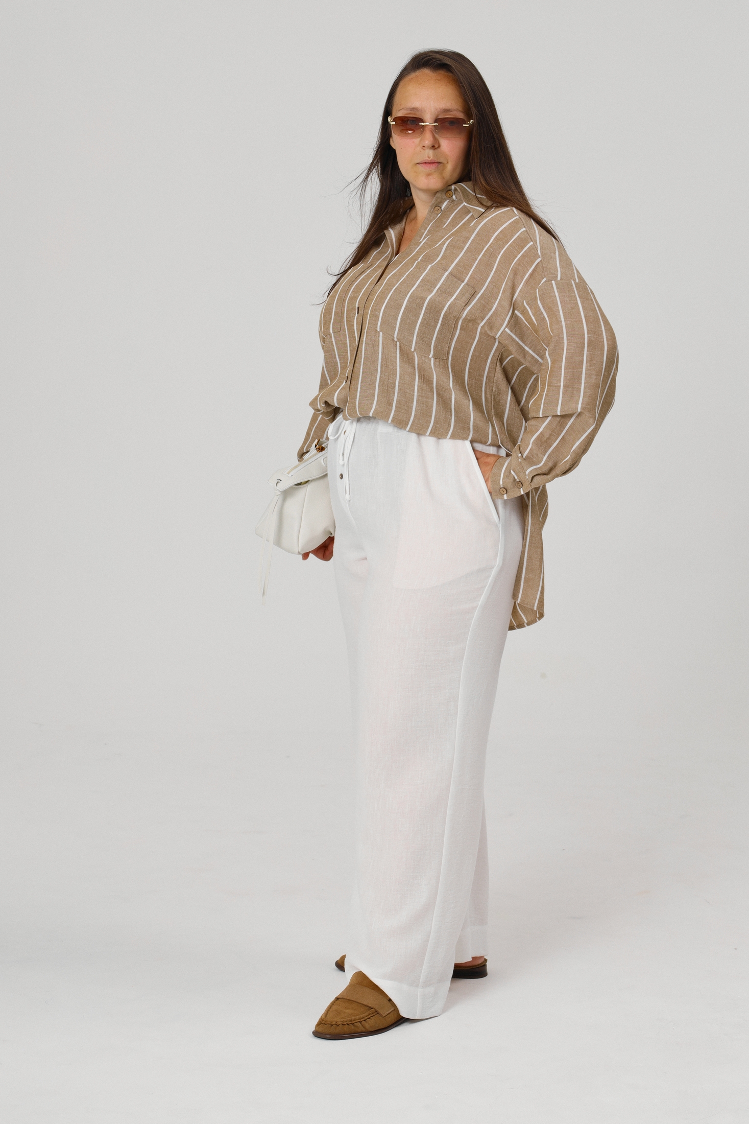 Брюки 4004 белый ALIN Брюки 4004 белый ALIN