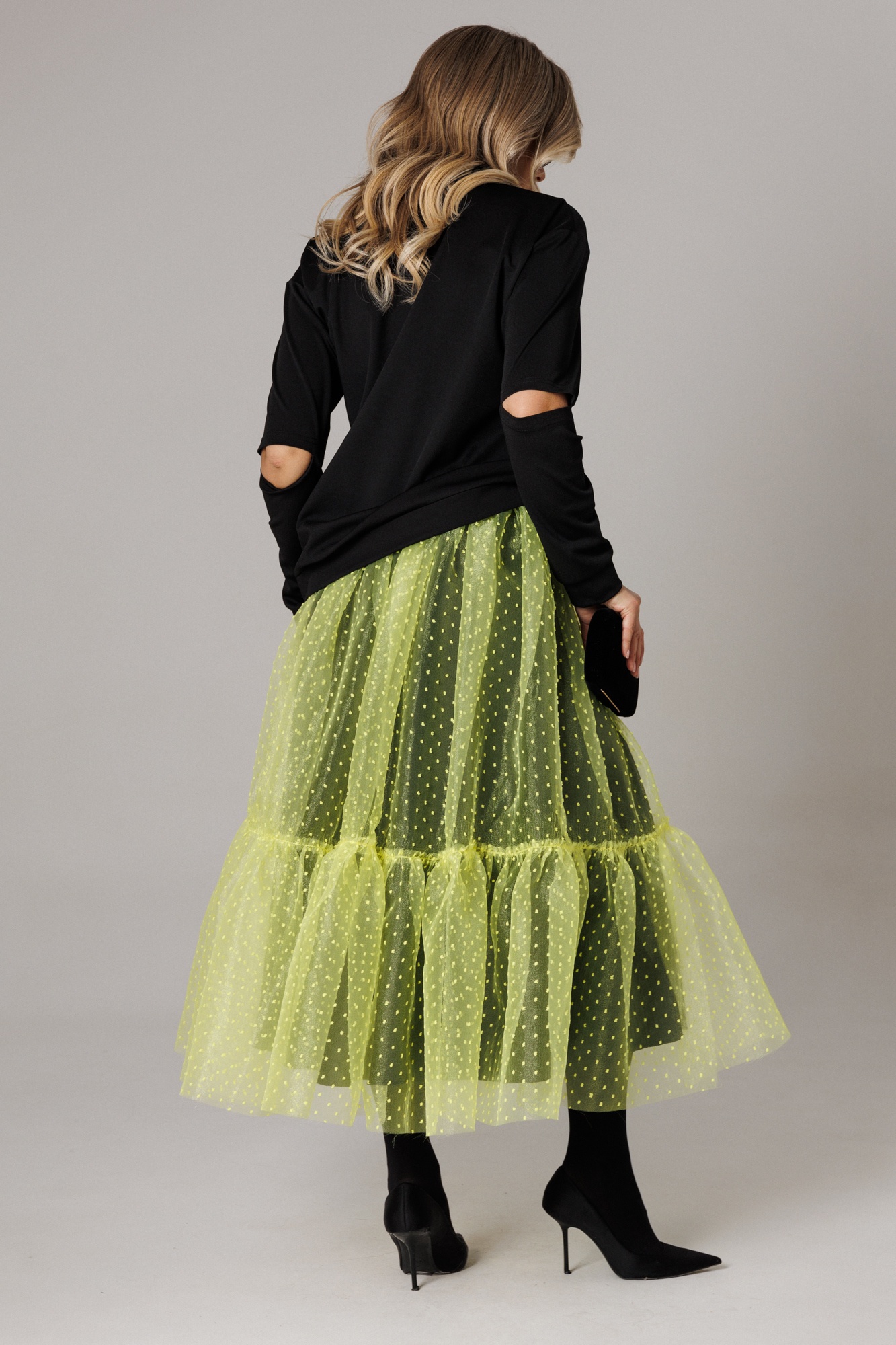 Костюм с юбкой 1298 черный + лимонный Anastasia фото 2 Костюм с юбкой 1298 черный + лимонный Anastasia фото 2