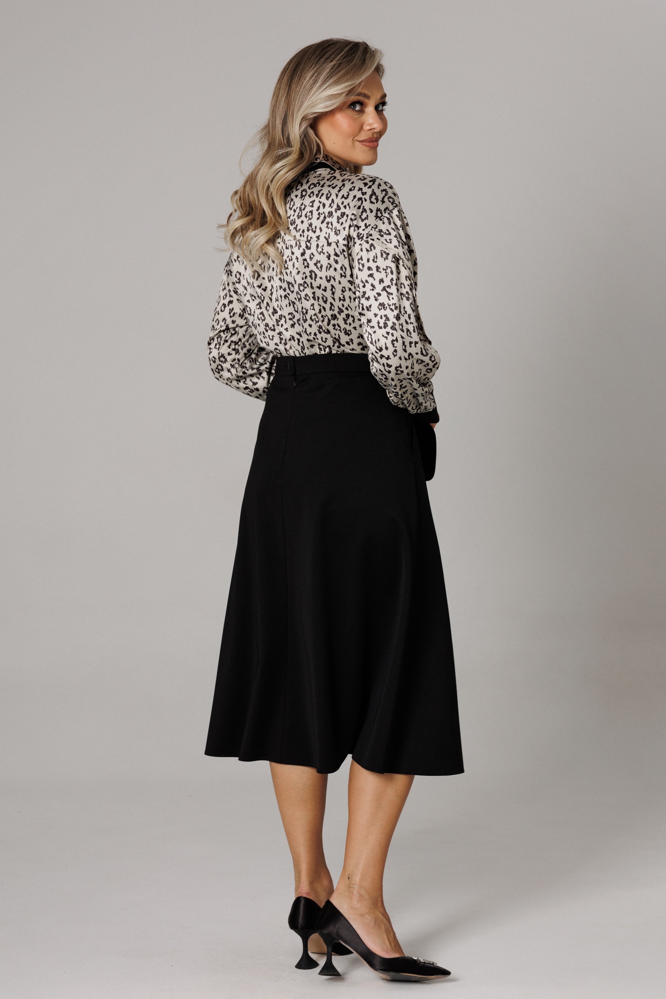 Костюм с юбкой 1306 платина Anastasia фото 2 Костюм с юбкой 1306 платина Anastasia фото 2