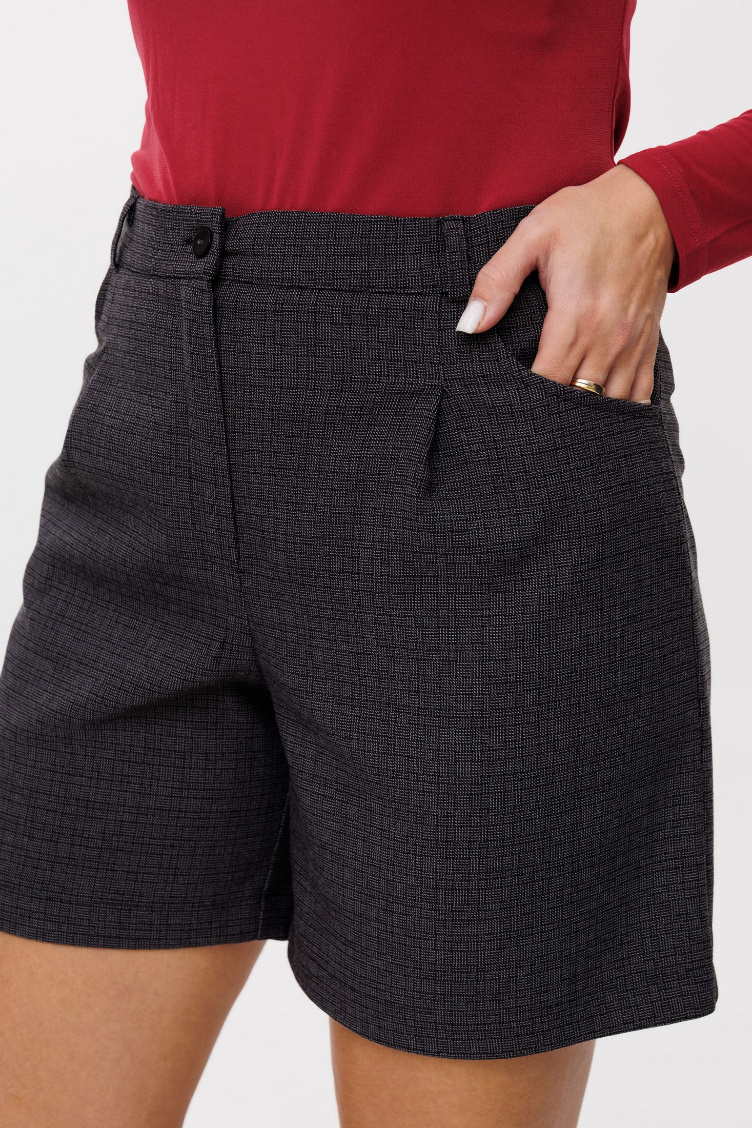 Шорты 1403-2 мокрый асфальт Anelli фото 4 Шорты 1403-2 мокрый асфальт Anelli фото 4