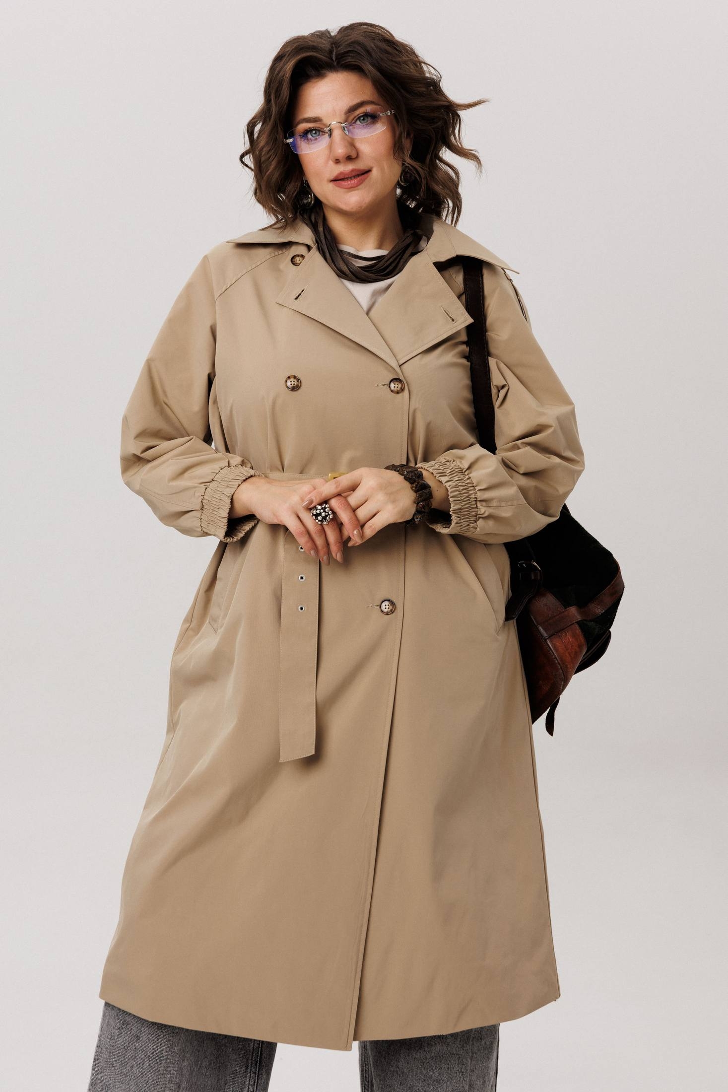 *Плащ 1419 карри Anelli