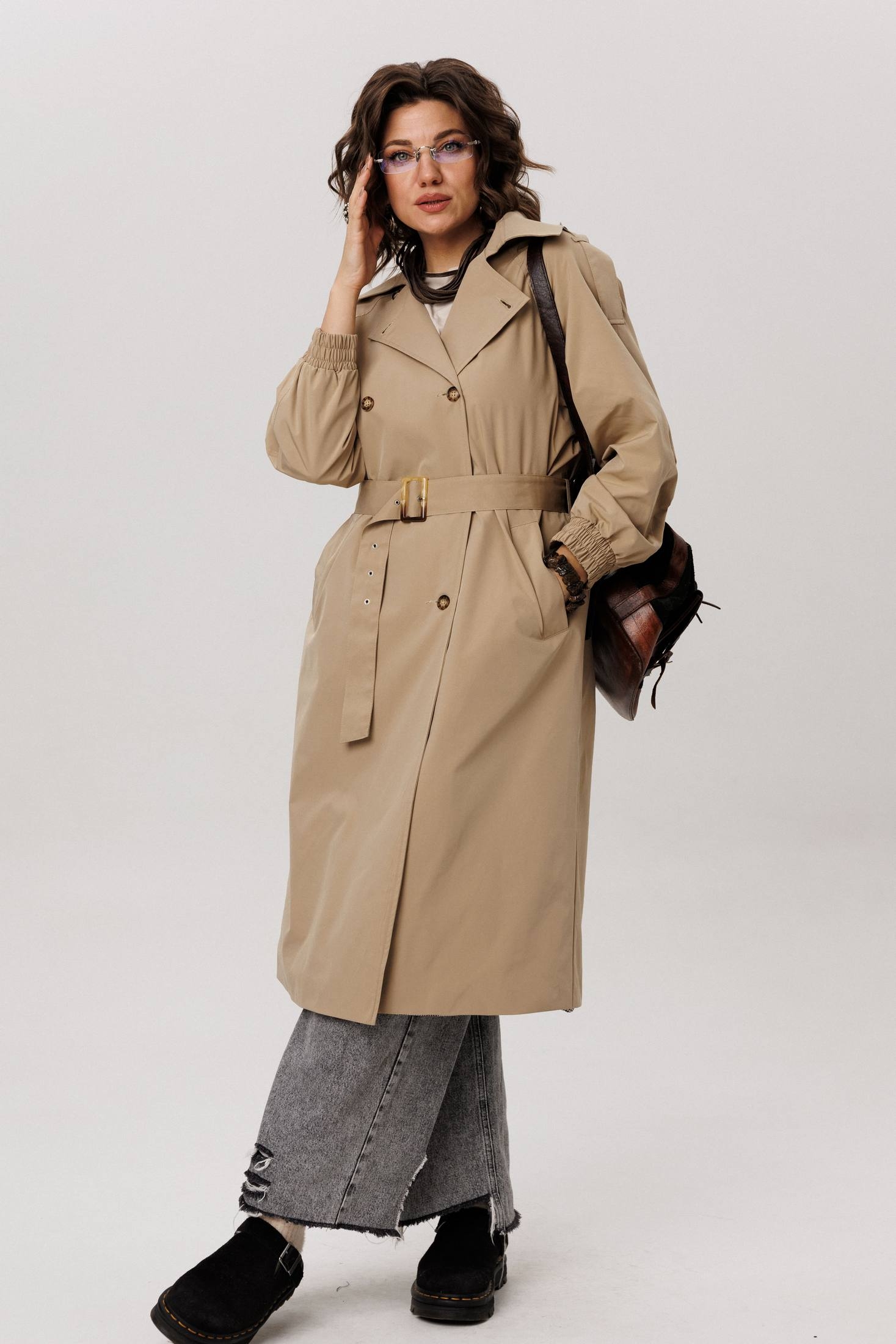 *Плащ 1419 карри Anelli