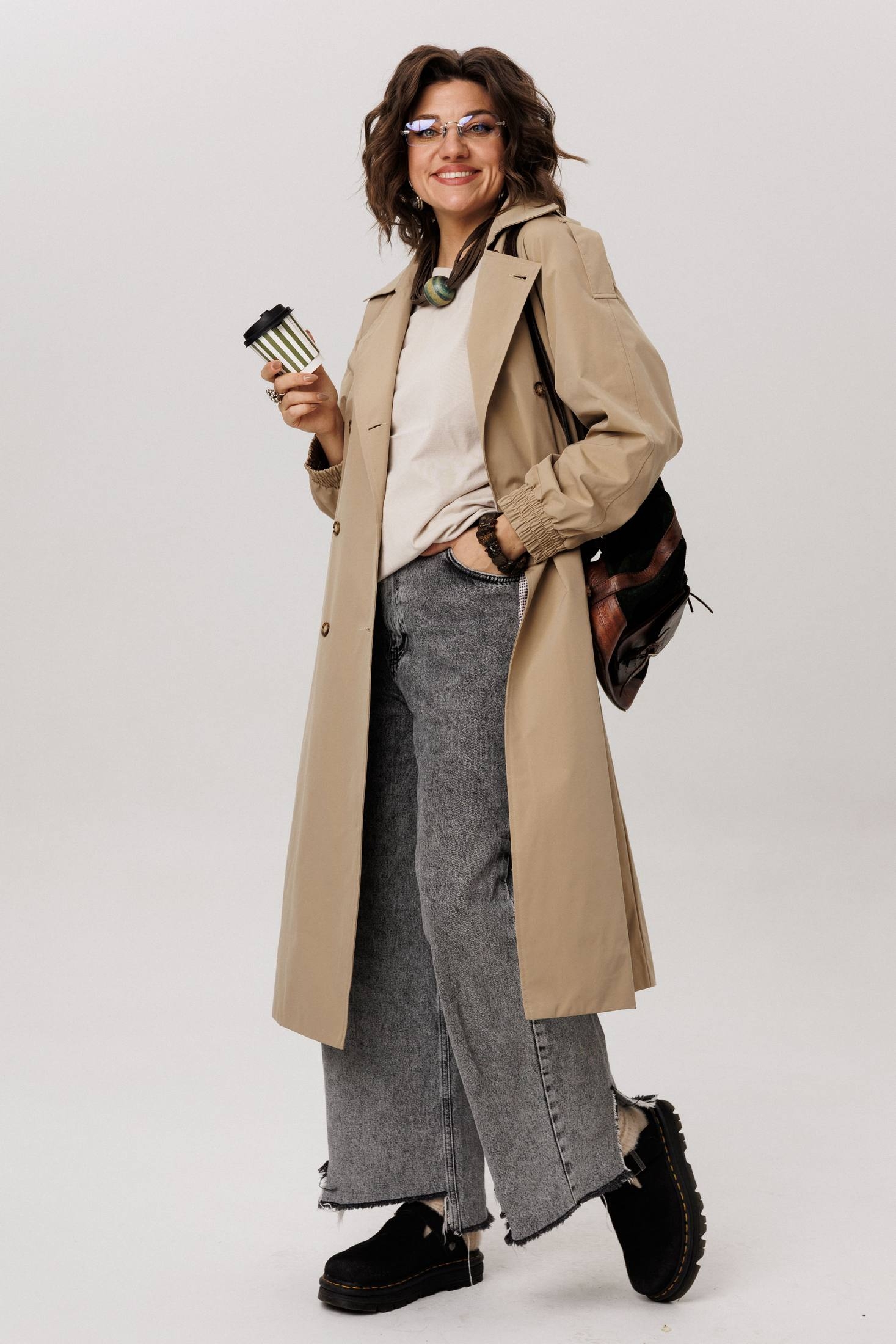 *Плащ 1419 карри Anelli