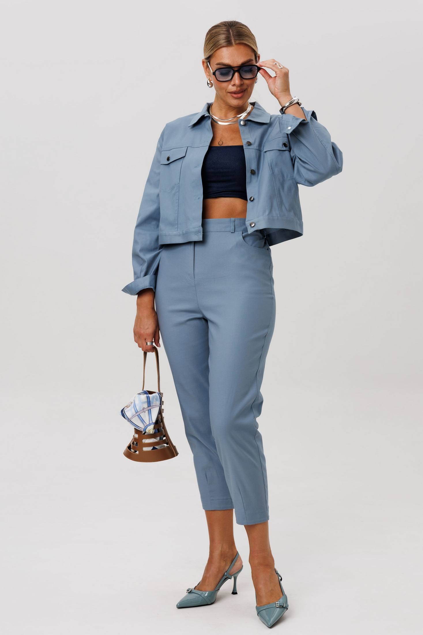 Костюм брючный 1565 горная роса Anelli фото 5 Костюм брючный 1565 горная роса Anelli фото 5