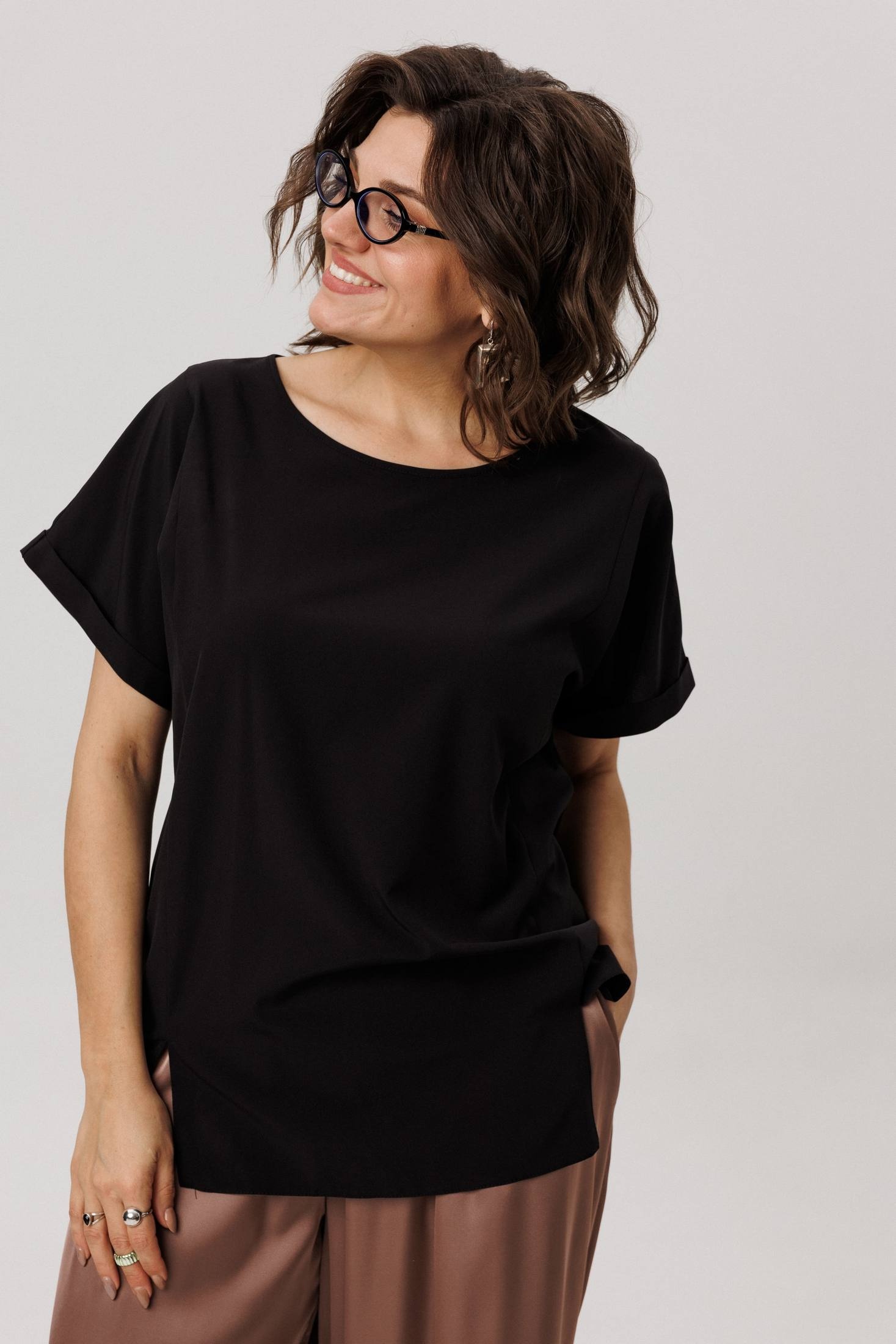 Футболка 1576 черный кофе Anelli фото 5 Футболка 1576 черный кофе Anelli фото 5