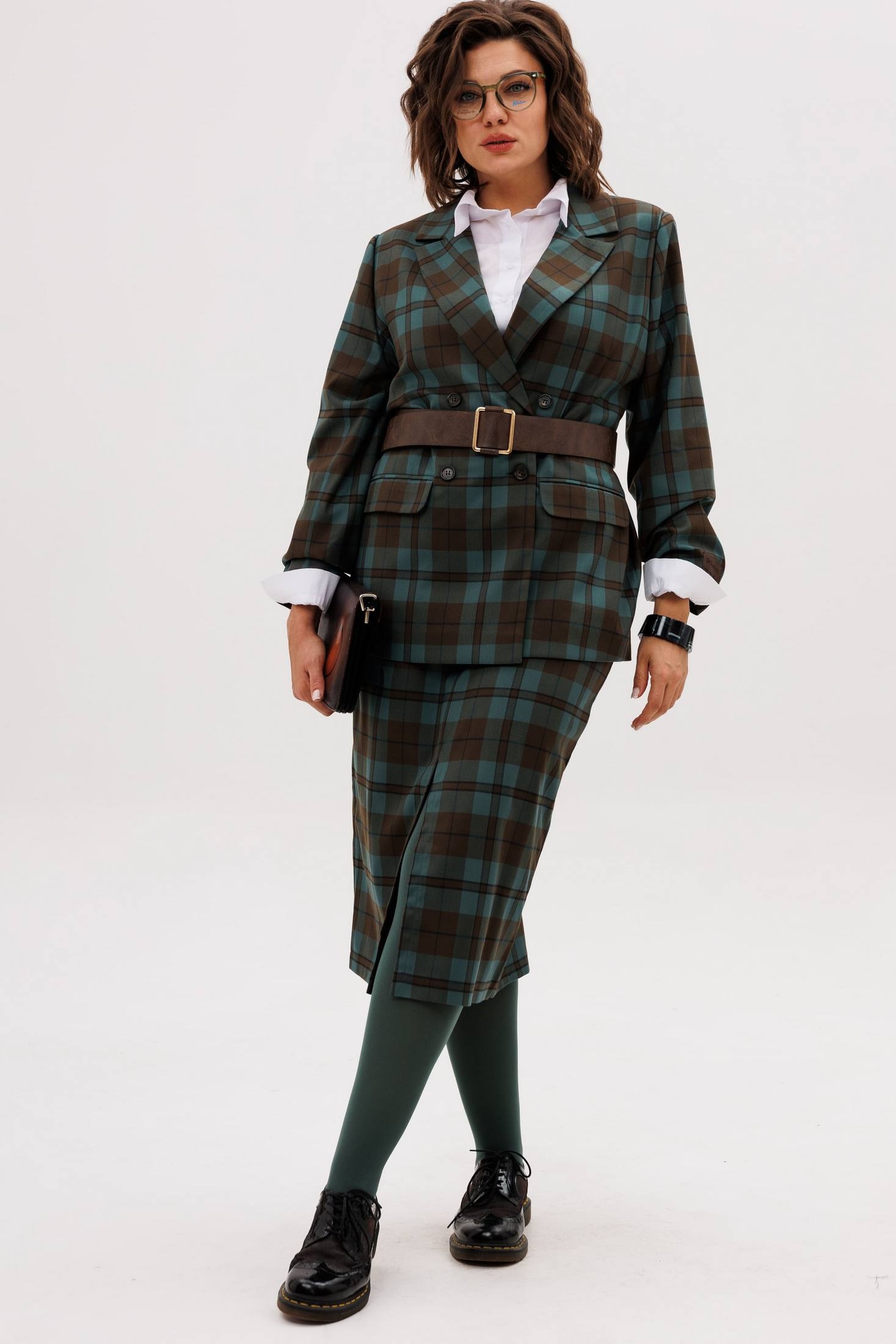 Костюм с юбкой 1721 гудвин Anelli