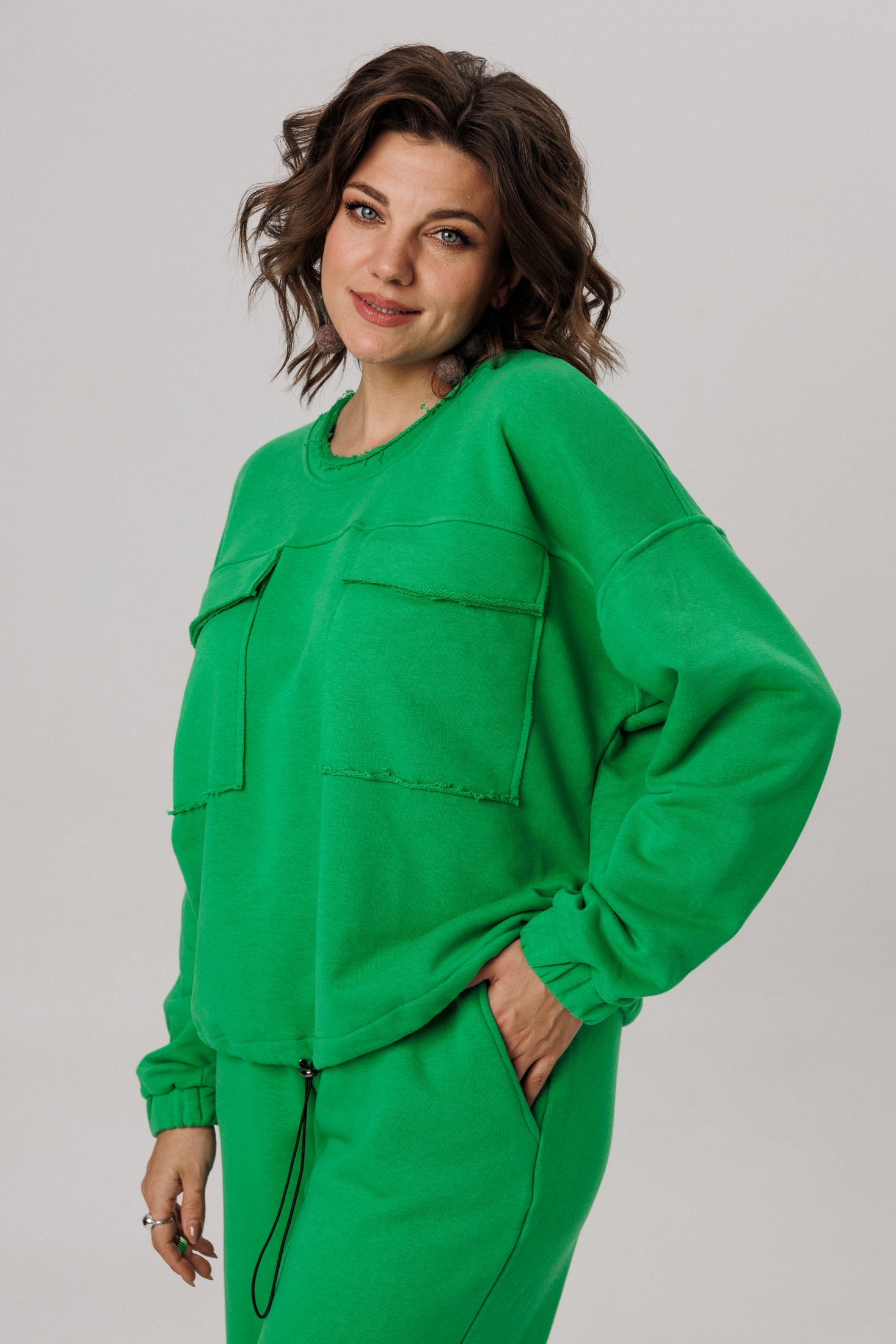 Костюм брючный 1725 сочность киви Anelli фото 3 Костюм брючный 1725 сочность киви Anelli фото 3