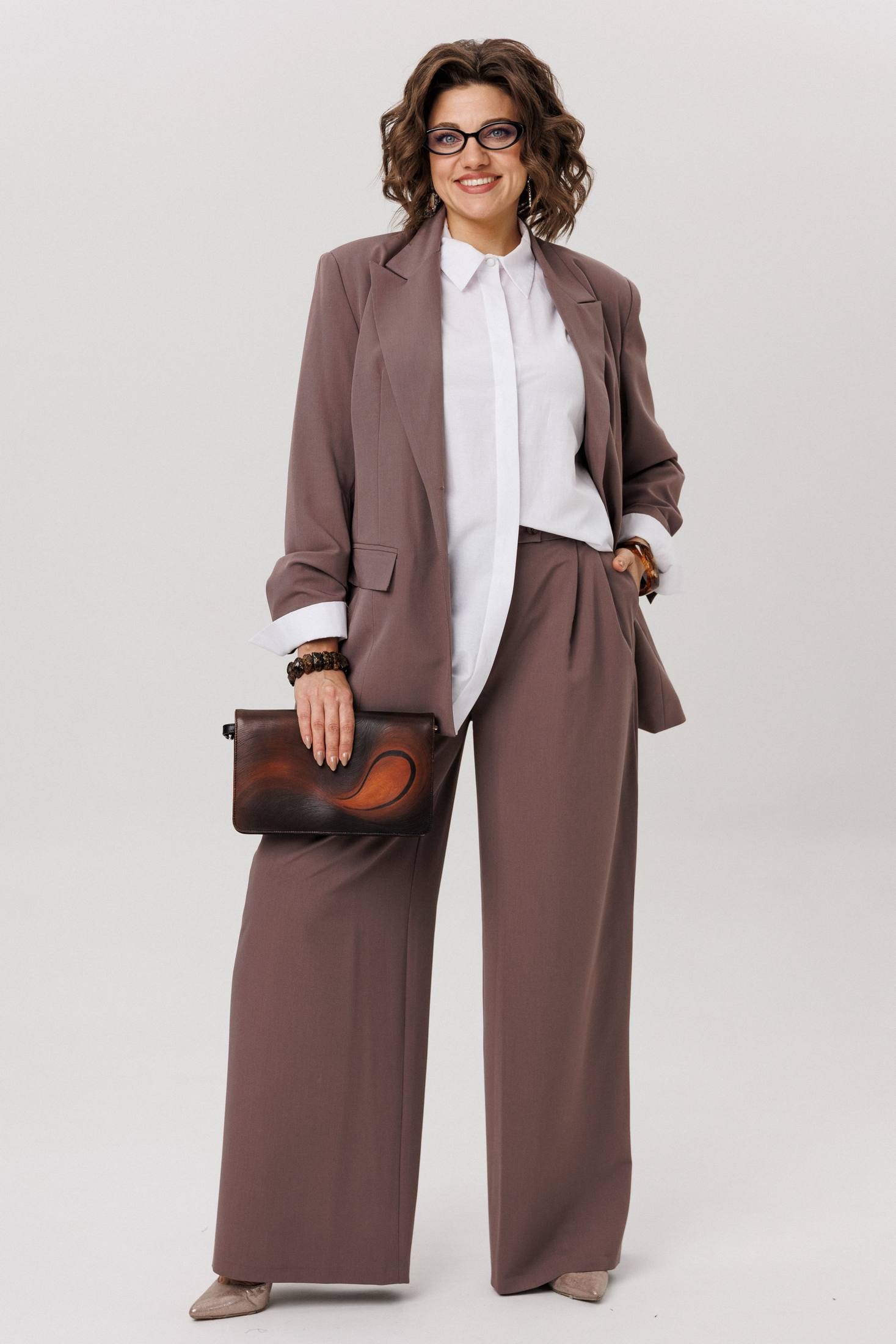 Костюм брючный 1742 масала чай Anelli Костюм брючный 1742 масала чай Anelli