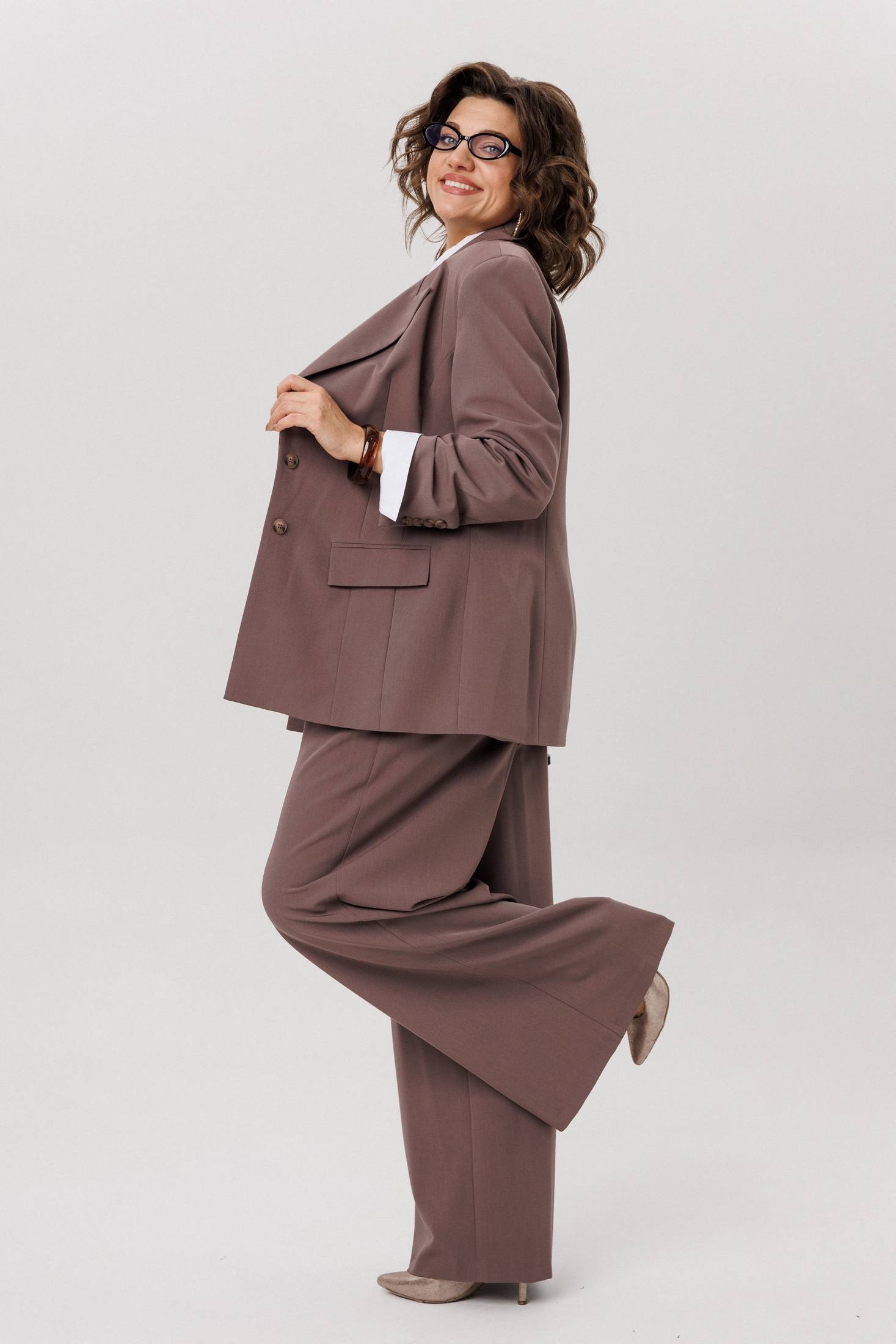 Костюм брючный 1742 масала чай Anelli фото 4 Костюм брючный 1742 масала чай Anelli фото 4