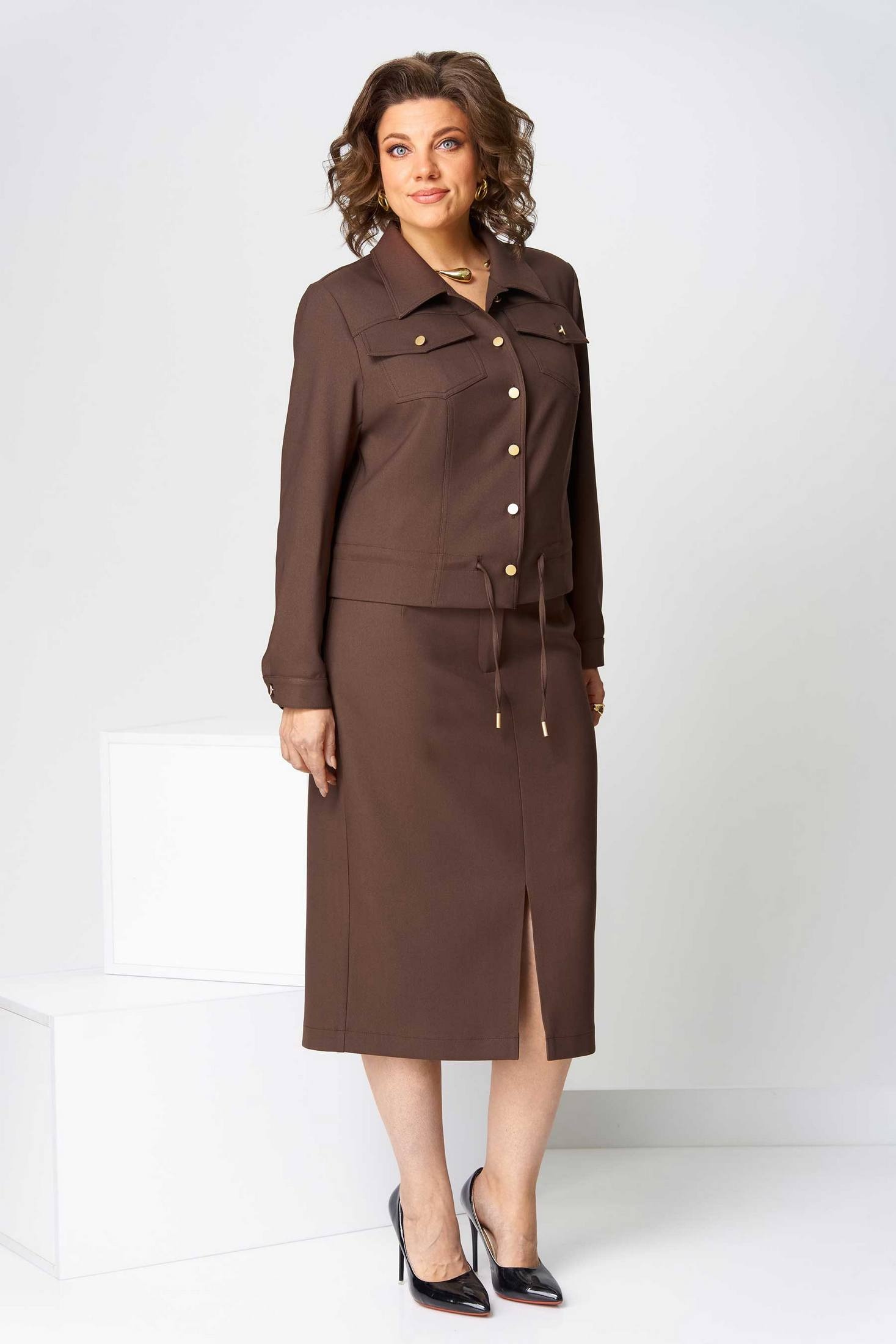 Костюм с юбкой 1507-1 Асолия фото 4 Костюм с юбкой 1507-1 Асолия фото 4