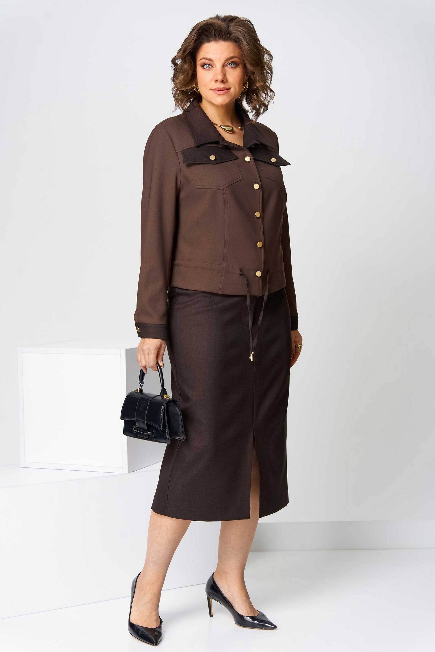 Костюм с юбкой 1507 Асолия фото 2 Костюм с юбкой 1507 Асолия фото 2