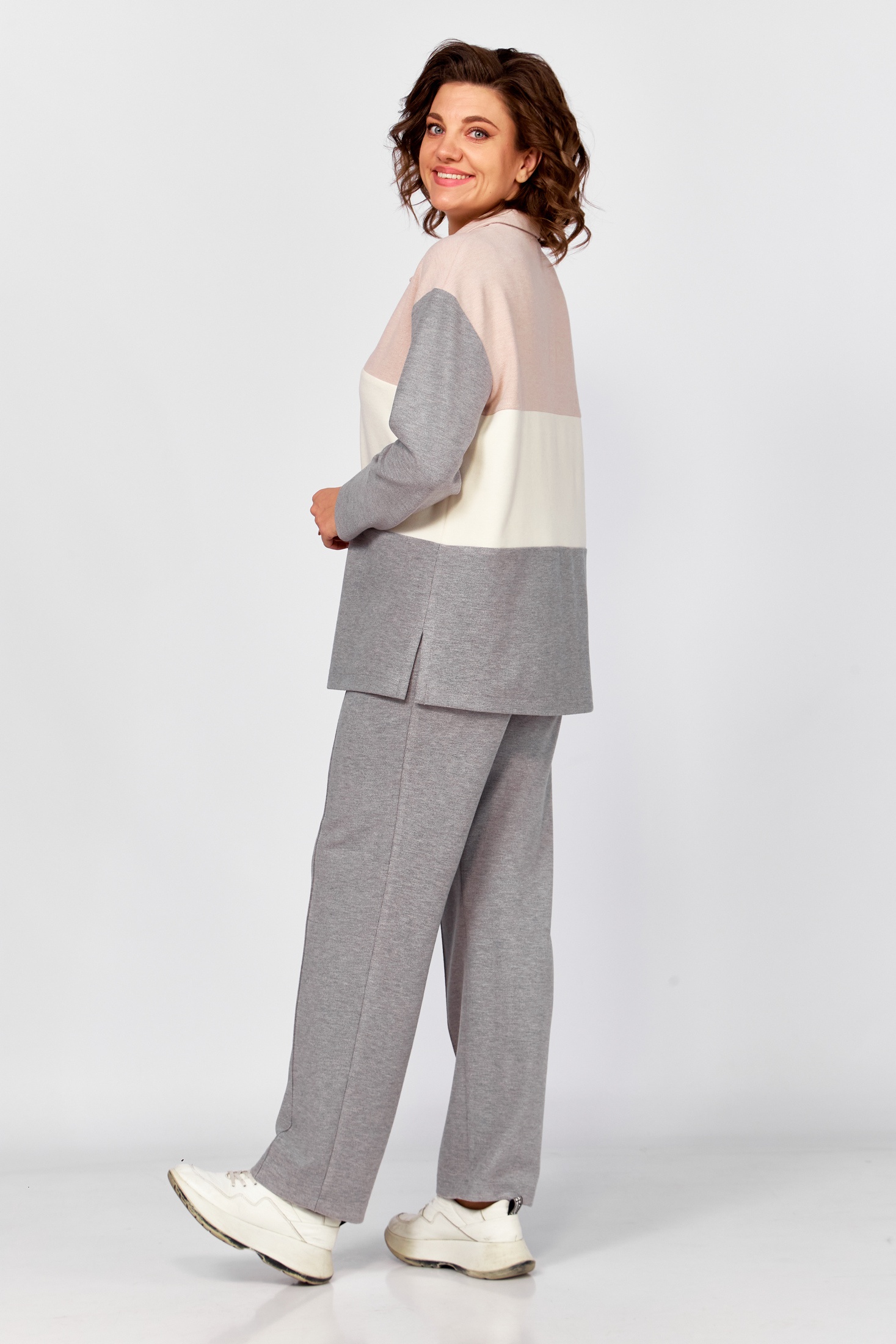 Костюм брючный 1074 серый Багира АнТа фото 2 Костюм брючный 1074 серый Багира АнТа фото 2