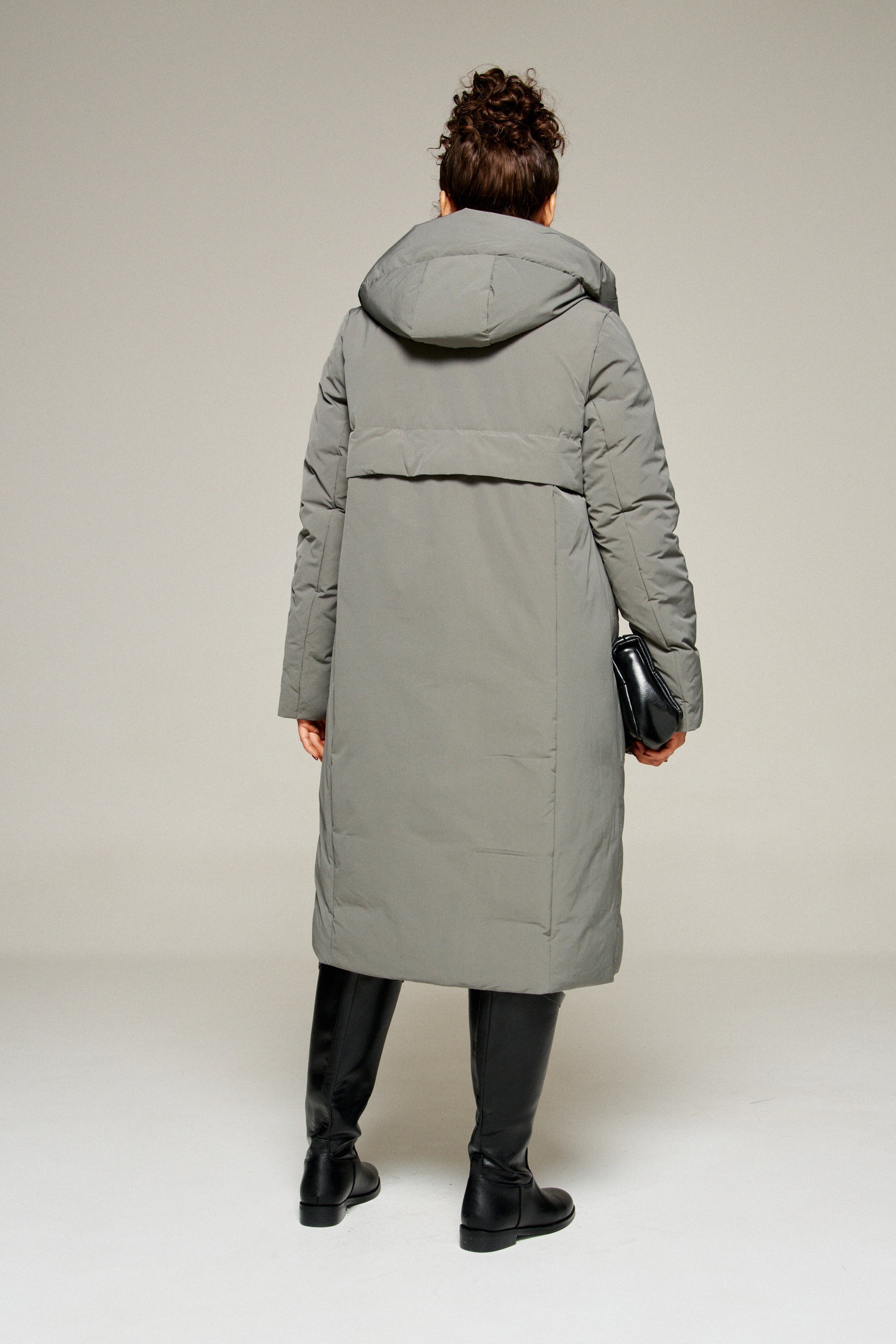 Пальто 8023 серый Beautiful&Free фото 2 Пальто 8023 серый Beautiful&Free фото 2