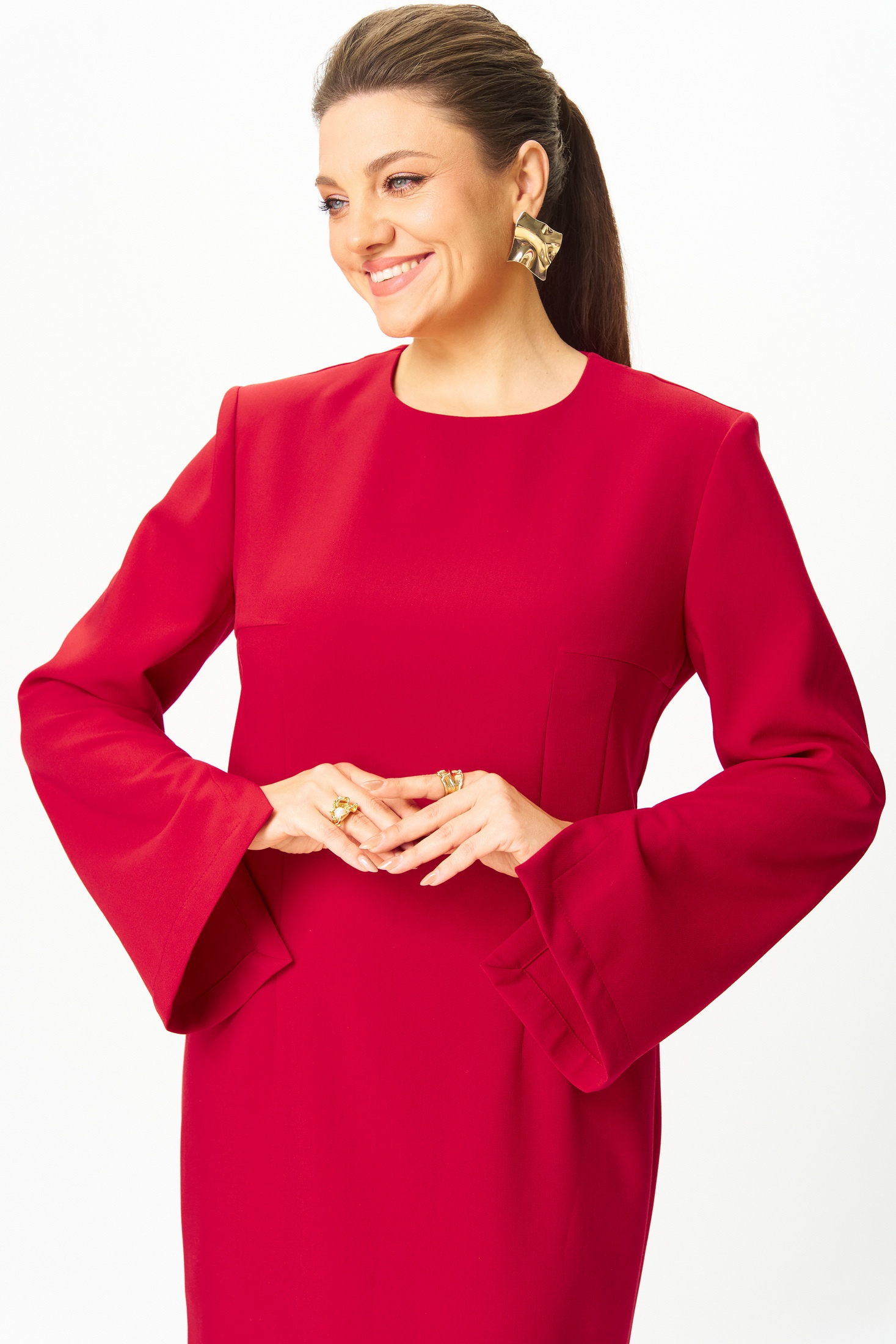 Платье 1011-1 красный Bonna Image