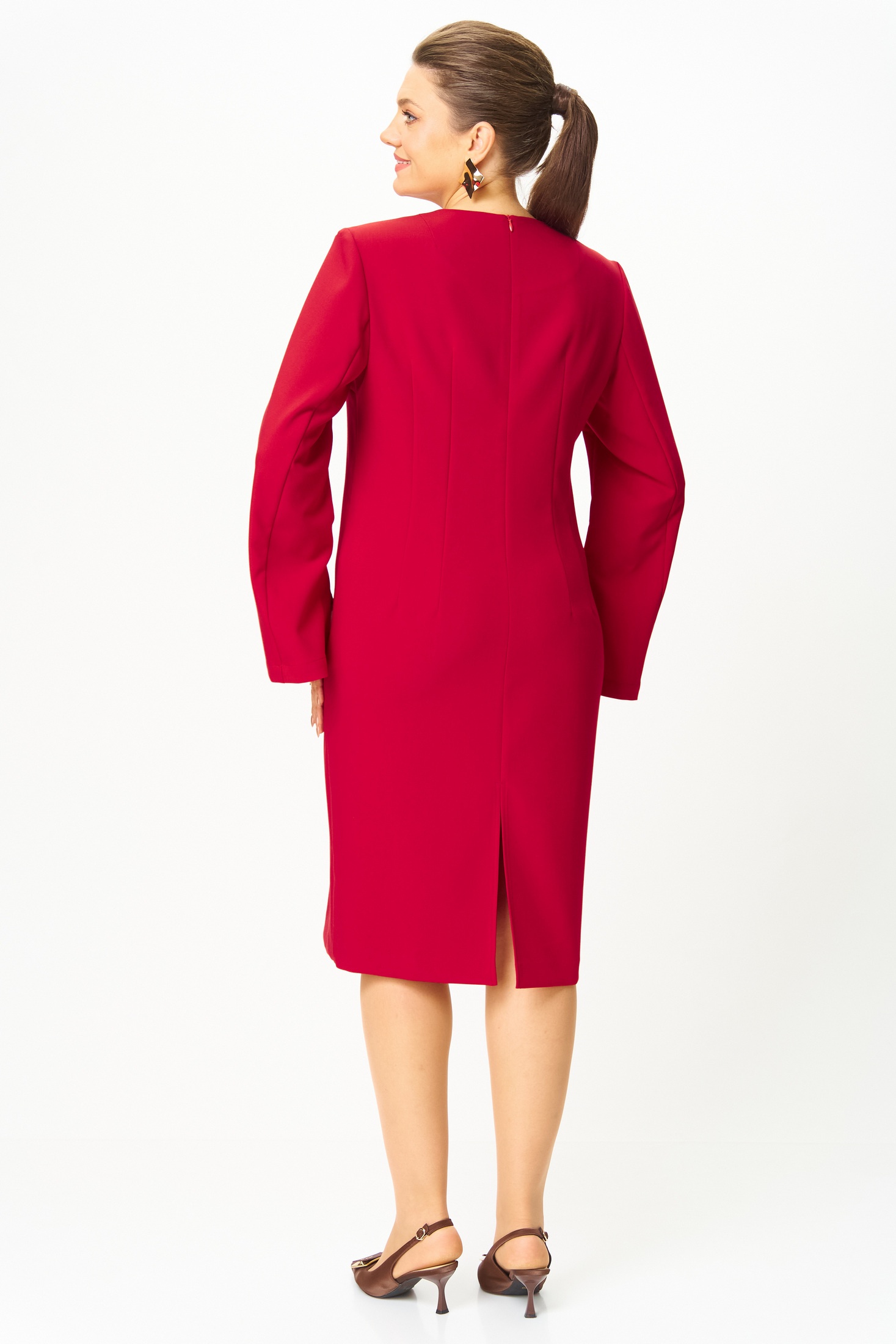 Платье 1011-1 красный Bonna Image