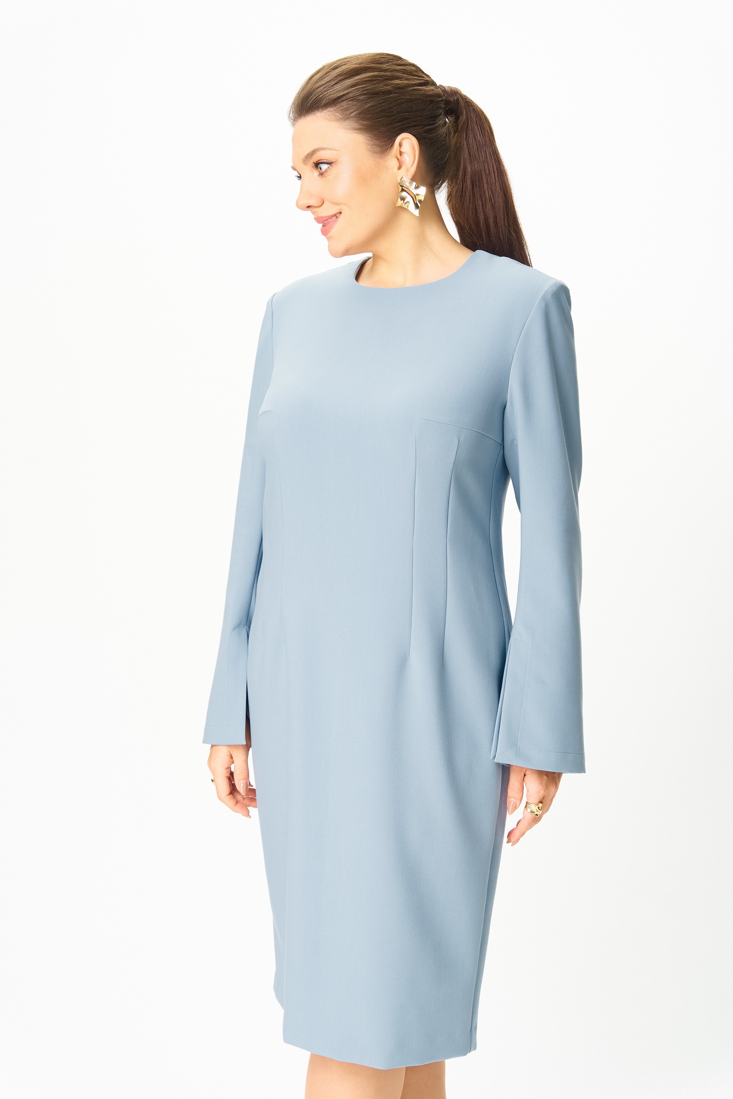 Платье 1011-2 голубой Bonna Image